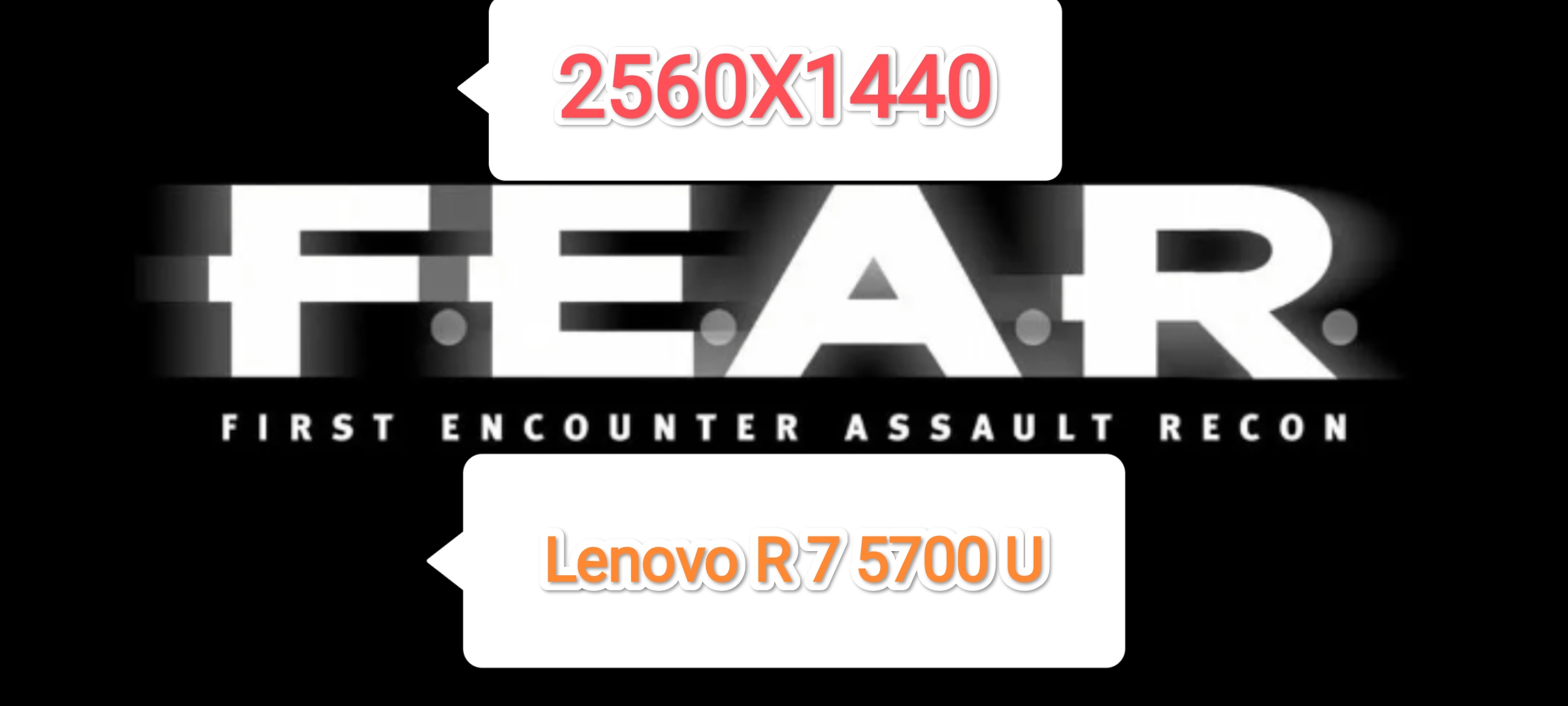 F.E.A.R QHD vs Lenovo R 7 5700 U