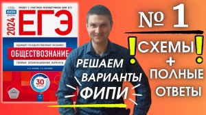 Полный разбор 1 варианта фипи Котова Лискова | ЕГЭ по обществознанию 2024 | Владимир Трегубенко