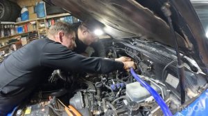 Тойота Ланд круйзер 100 моем печку