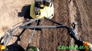 Как Быстро и Легко вспахать землю. Мотокультиватор HUTER.
