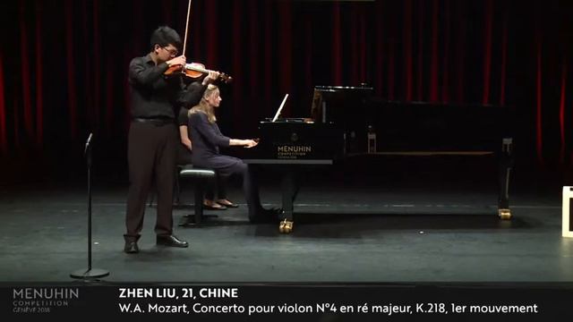 Zhen Liu performs Mozart's Violin Concerto No. 4, K. 218 смотреть онлайн