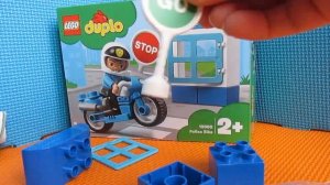 Лего дупло 10900 Полицейский мотоцикл распаковка/LEGO DUPLO 10900 Police Bike Unboxing