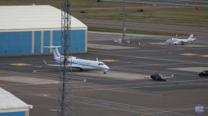 Union Aviation Embraer Legacy 650 (YL-DAN) Landing and takeoff at Tallinn Airport 30.10.2022