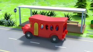 Wheels On The Bus Goes Round And Round - Nursery Rhymes | kids song