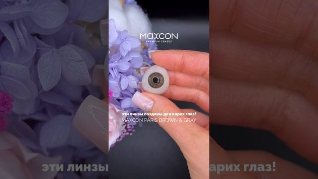 Супер естественные линзы для карих глаз! ✨ MAXCON Paris Brown & Gray ?