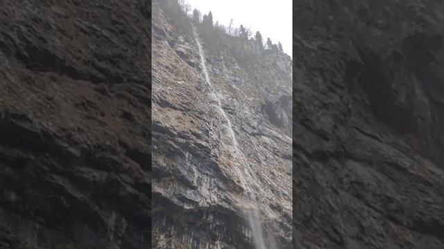 Зимний водопад в Юпшарском каньоне (Каменный мешок). Абхазия2019