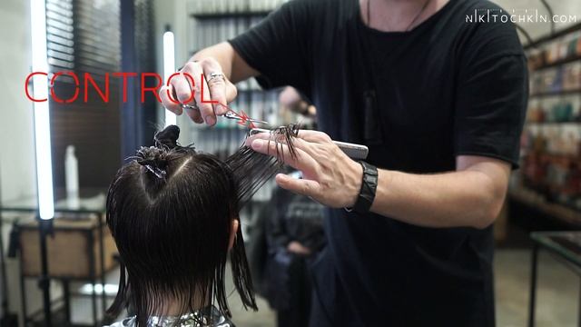 MODIFIED BOB HAIRCUT detailed tutorial with graphic schemes - NIKITOCHKIN