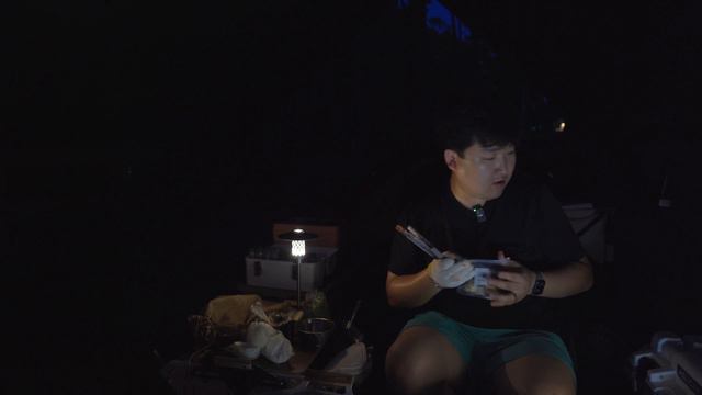 [4K] 기대했던 우중캠핑 대신 하게 된 생각보다 더운 폭염캠핑 (feat. 삼겹살먹방)