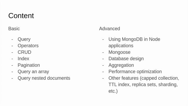 [MongoDB] - 0. Giới thiệu khoá học MongoDB смотреть онлайн