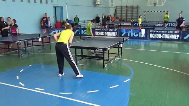 1/8 финала Гусев Никита - Петраускене Анжелика 3-0 турнир в г.Псков 21.02.16 смотреть онлайн