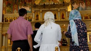 Крестины, крещение ребенка, Спасский Кафедральный собор Христа Спасителя г. Пятигорск, слайд шоу