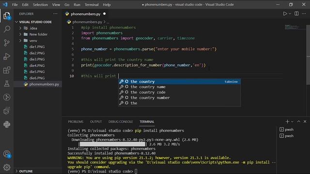 How To Get Phone Number Information By PYTHON Phonenumbers Library-python libraries tutorial смотреть онлайн