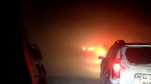 Трасса Казань Оренбург 11 января 2015, метель.