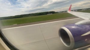 Взлет Boeing 737 в аэропорту Чкалов Нижний Новгород