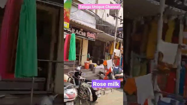 Rajahmundry Street food Rose Milk | Market Street Part-2 | Telugu Unique Channel