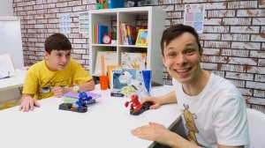 Собираем конструктор и ищем робот Лягушку! Видео про игры для детей. Распаковка игрушки ycoo