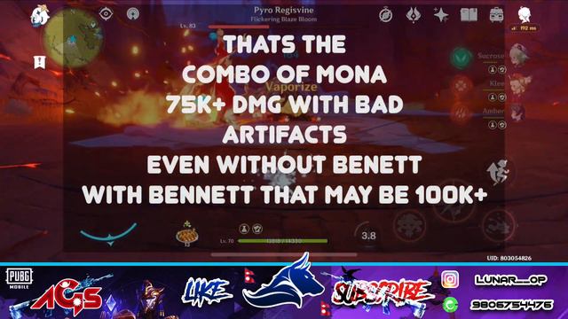 Genshin Impact - 75k Damage?! Testing Mona's Elemental Burst Damage! смотреть онлайн