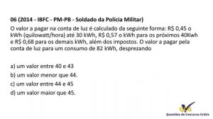 Simulado Corpo de Bombeiros Militar da Paraíba CBM-PB Raciocínio Lógico