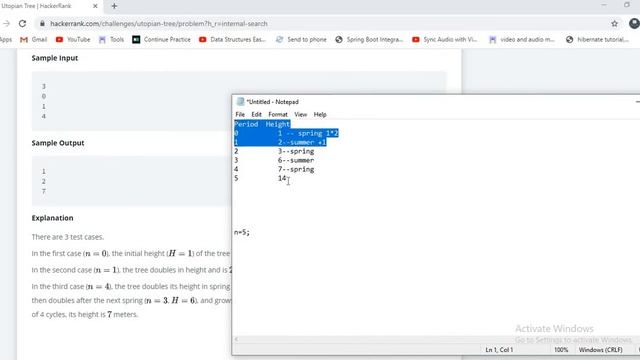 utopian tree HackerRank solution in Java #lovetolearn #hackerrank #utopiantree смотреть онлайн