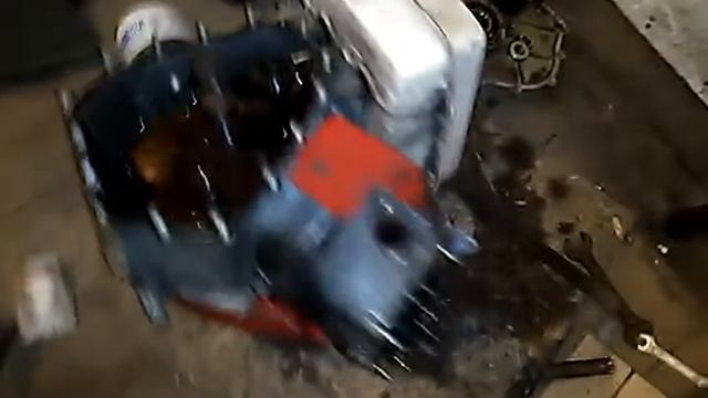 Ремонт мотоблока Агрос, часть первая, двигатель агрос разбираем, Мотоблок.