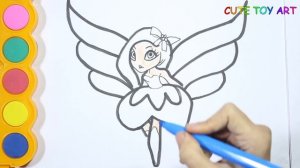 Рисуем и Раскрашиваем ФЕЯ - Мультик-Раскраска для детей