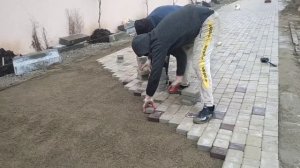 укладка тротуарной плитки классико
