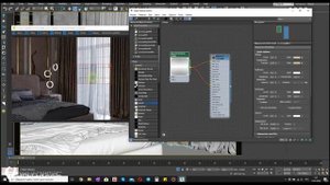 Настраиваем материал тюль в 3d max Corona