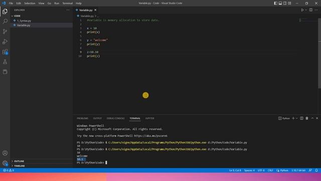 Python Variable | What is variable in Python