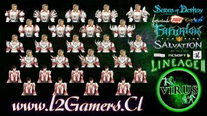 Full set of Dynasty Armor with Shoulders for www.L2Gamers.Cl server. LINEAGE II - Interlude ◄√i®uS►