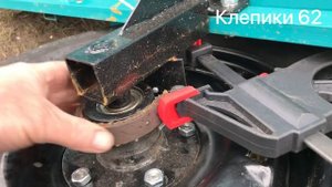 Мотоблок и прицеп на больших колёсах