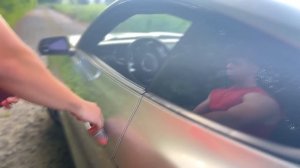 ASMR on Ford Mustang (car tapping and relaxing sounds, male whispers)