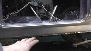 Сварка порога, движение в зад Нива полный кузовной ремонт ч.8