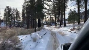 Toyota Tacoma in the snow - 3n16 Big Bear trail.