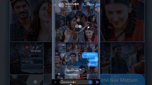 Nee Partha 💖💞Vizhigal Song 😍🥀 HD/4K Love Whatsapp Status Tamil #ONLYBGMLOVE #love #3movie