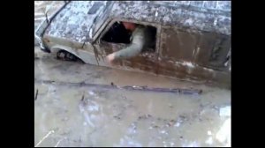 Нива пикап утонула в луже. Нива 4х4.
