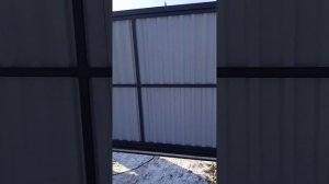 откатные ворота усиленные на проём до 8 м с автоматическим приводом