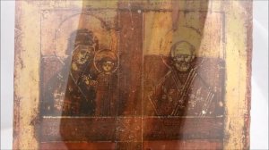 Старообрядческая икона - Икона старинная Избранные святые. DR0236