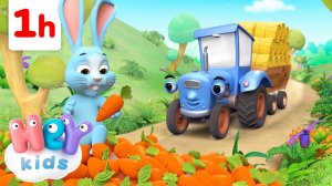 El Tractor y los Animales y Más | ¡ Una Hora ! | Rima Infantil | HeyKids - Canciones infantiles