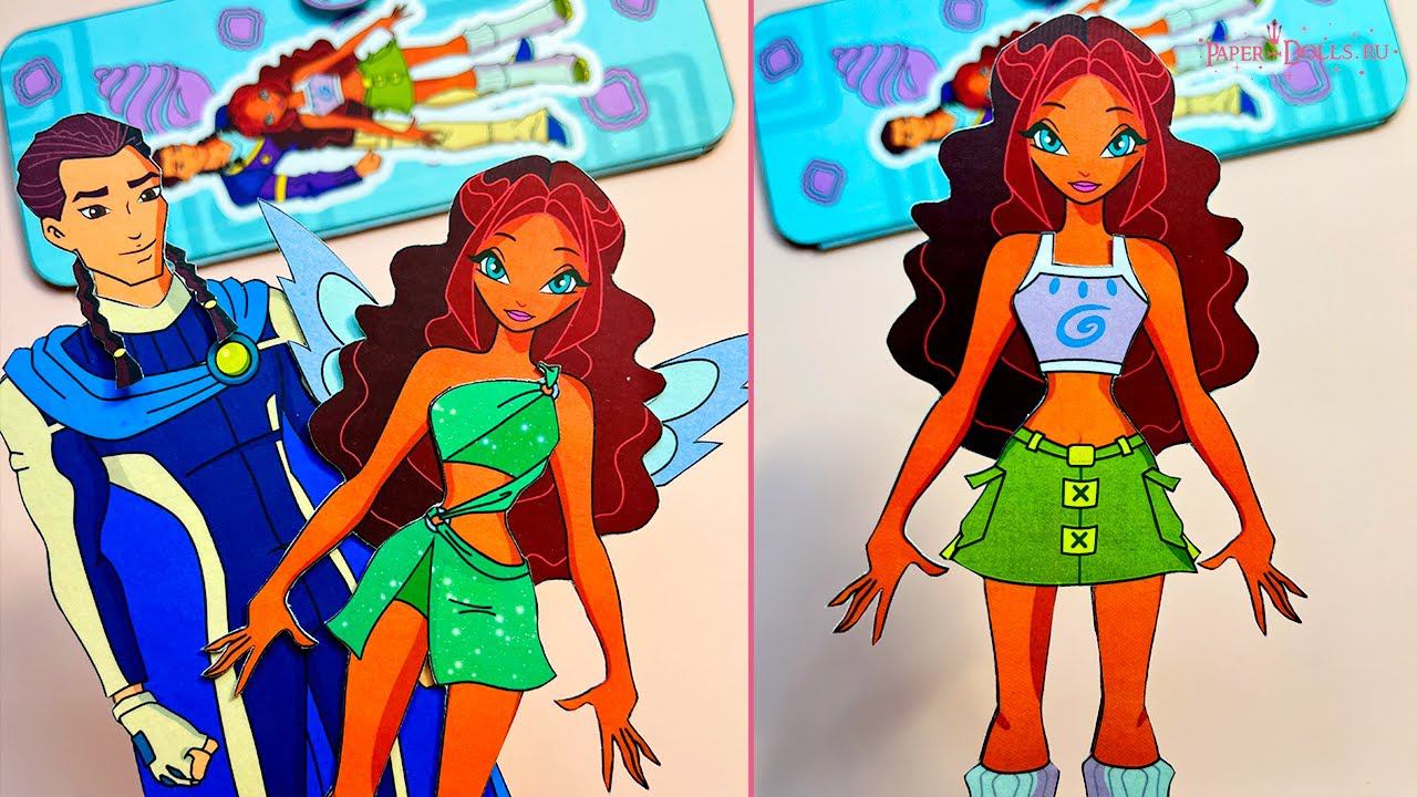 Бумажные куклы Фея Лейла смотреть онлайн