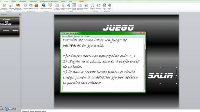 Tutorial I Como Crear Un Juego De Palabras En Power Point I PARTE 1 смотреть онлайн