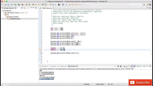 Math class in java || math Function in java || java tutorials for beginners