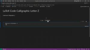 Jupyter Notebook | Markdown | LaTeX | How to Add A Calligraphic Letter Z Using LaTeX Code