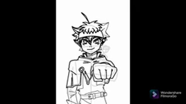 Рисуем: Аста из анимэ "Чёрный клевер" смотреть онлайн