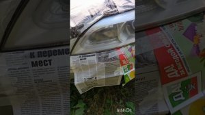 Полировка фар автомобиля