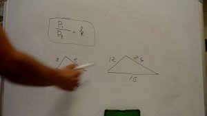 Отношение площадей и периметров в подобных треугольниках. #17