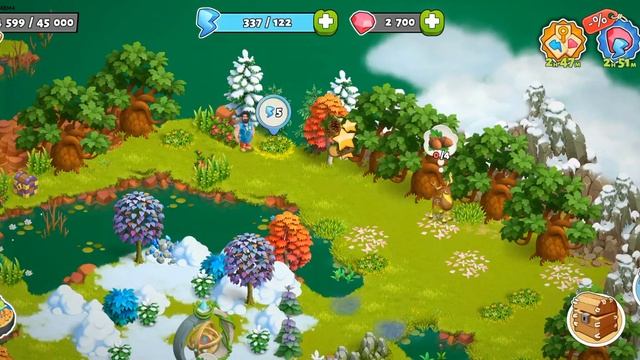 Pink bag in Forgotten Island Walkthrough of Family Island смотреть онлайн