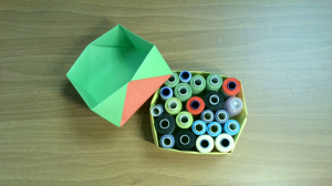 Оригами. Простая коробочка