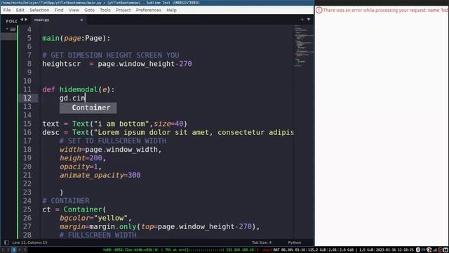 Flet Tutorial - BottomSheet Dragable смотреть онлайн