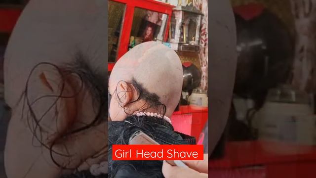 Headshave Girl headshave dandruff clean headshave/2022||Daddy Barber/#shortvideo