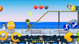 Vlad and Niki exploring new hobby BMX bike Winter city bridge #game #gaming #niki #vlad